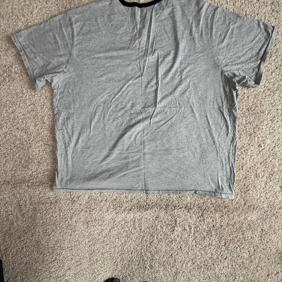 Vintage Polo Ralph Lauren T-Shirt 4XLT Big & Tall Gray Black Retro Tee - Picture 7 of 7